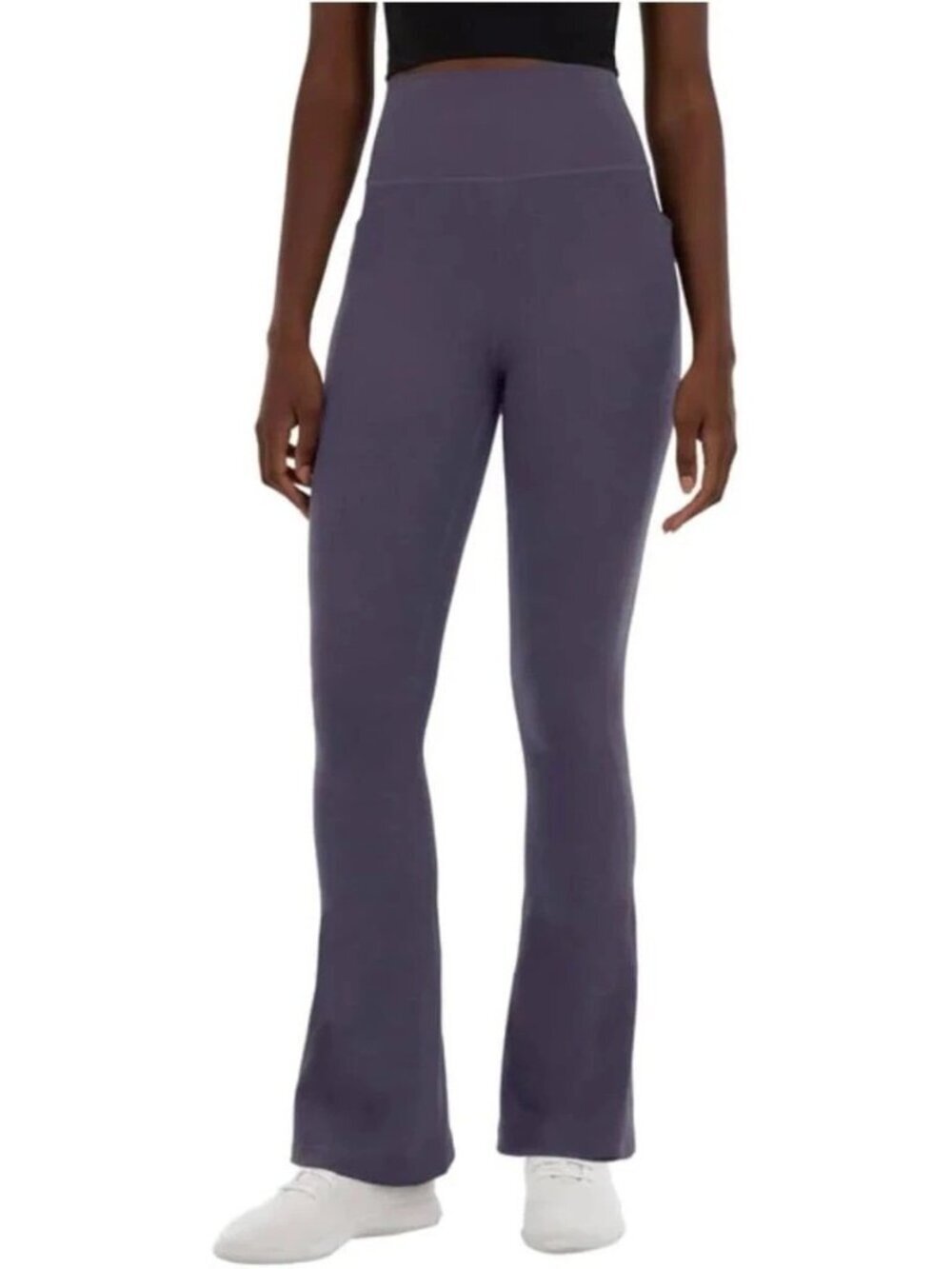 NWT Kirkland Signature Women's M Purple High-Waisted Flare Yoga Pants  C0455